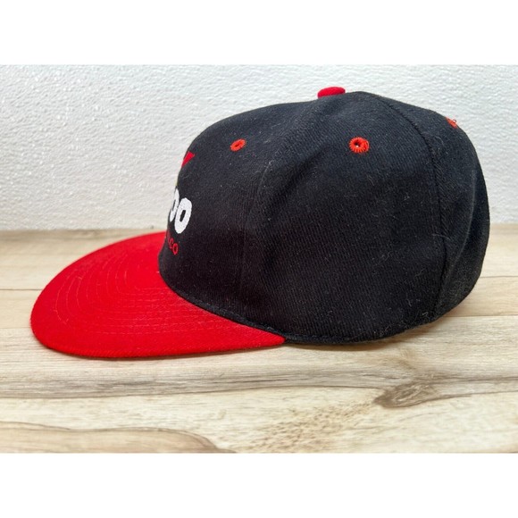 Headmost Vintage Max 2000 By Malco 100% Cotton Black And Red Baseball Cap - Picture 4 of 5